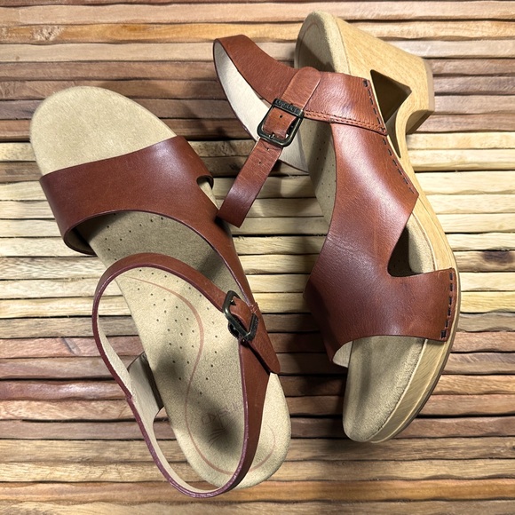 Dansko Tasha Leather Sandals, EU size 42/size 11.5/12 per Dansko size chart - Picture 3 of 6